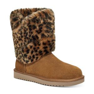 KOOLABURRA BY UGG Women's Dezi Cheetah-Print Booties Chestnut Size 6M